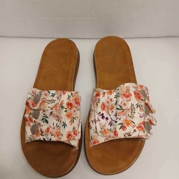 Blowfish Malibu Sunrise Floral Slide Slip On Sandals Size 9 M - Picture 5 of 8
